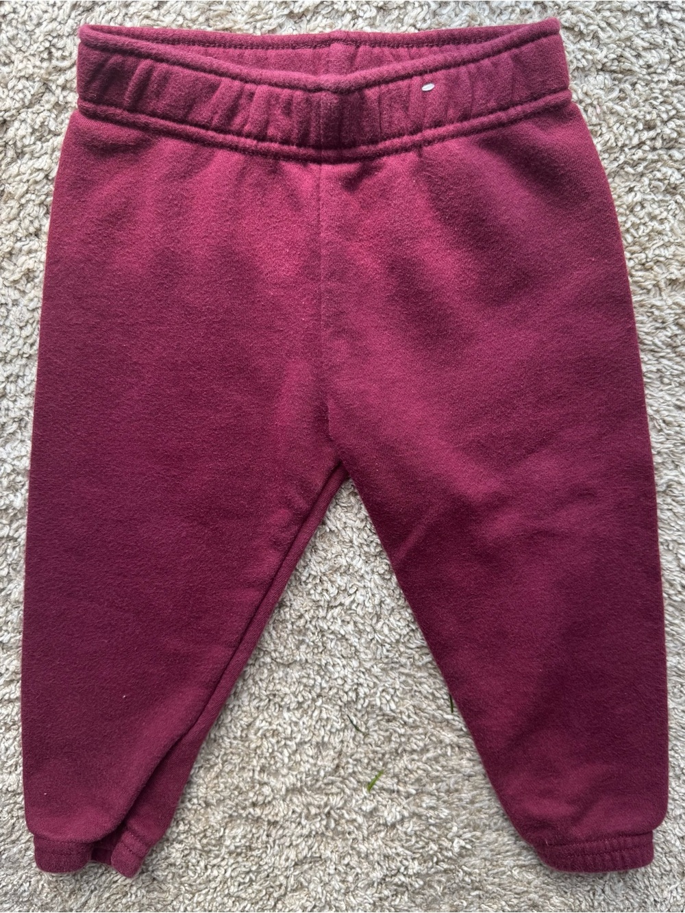 Garanimals Burgundy Fleece Jogger Pants 18M Baby Toddler Sweatpants